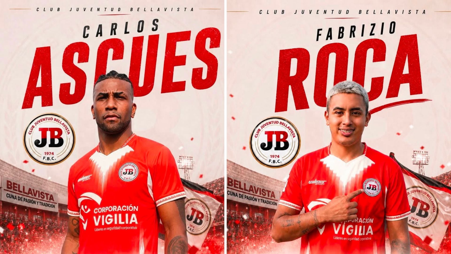 Carlos Ascues y Fabrizio Roca afrontarán la Etapa Departamental de la Copa Perú 2026. - Crédito: Juventud Bellavista