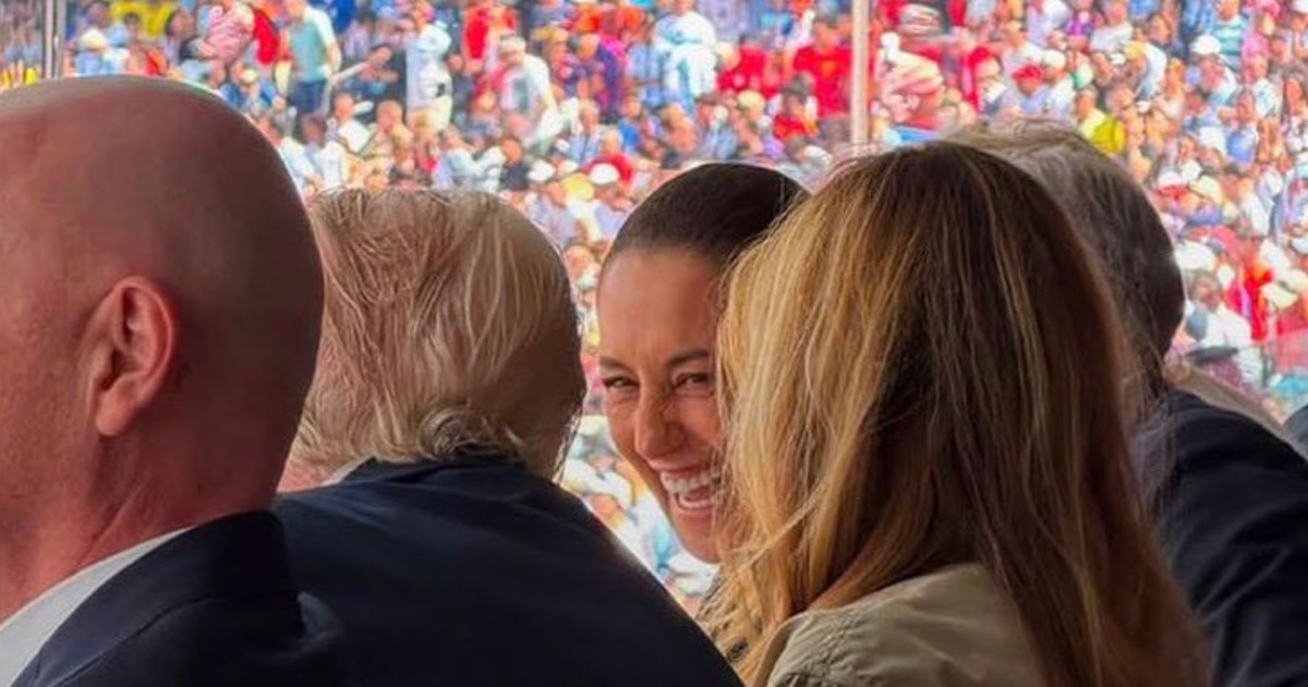 Fotografía de Claudia Sheinbaum y Donald Trump en Final del Mundial genera debate sobre diplomacia y soberanía