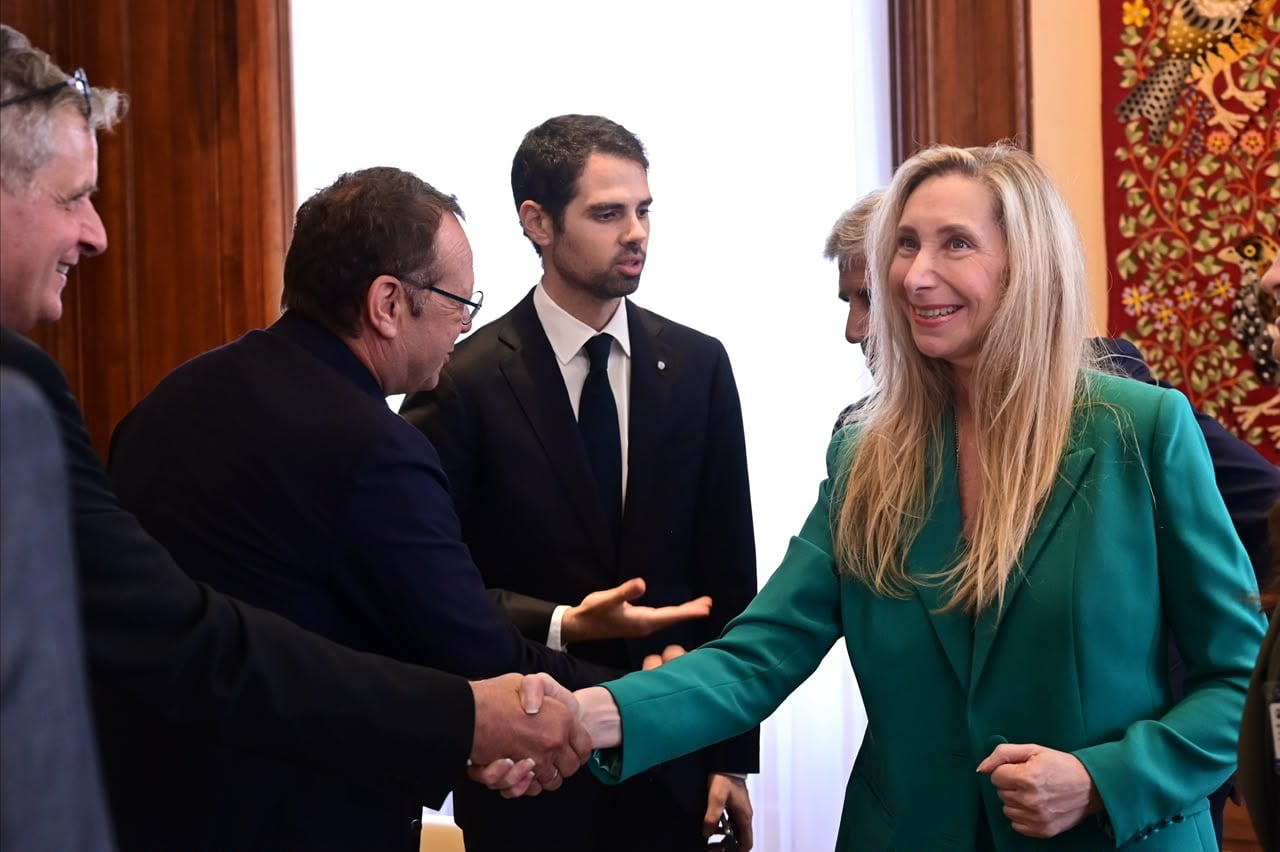 Karina Milei, el embajador Sielecki y ejecutivos de Eramet