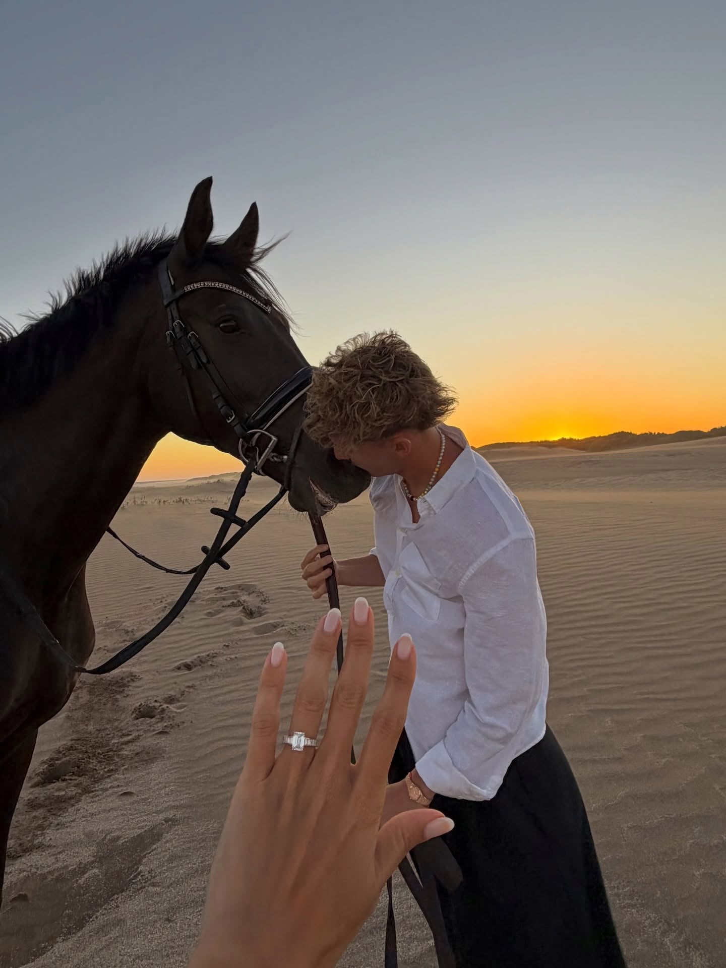 El anillo de compromiso que muestra Clara Muzzio, la pareja de Facundo Colidio (Instagram)
