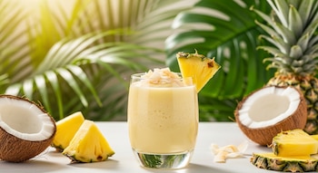 El licuado de ananá y