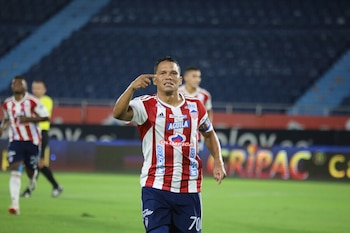 Carlos Bacca fue uno de los anotadores en la goleada histórica del Junior ante Unión Magdalena-crédito Jairo Kassiani/Colprensa