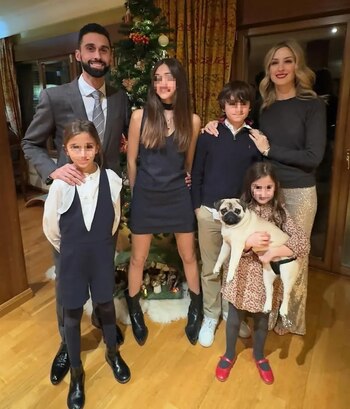La familia de Álvaro Arbeloa (INSTAGRAM).