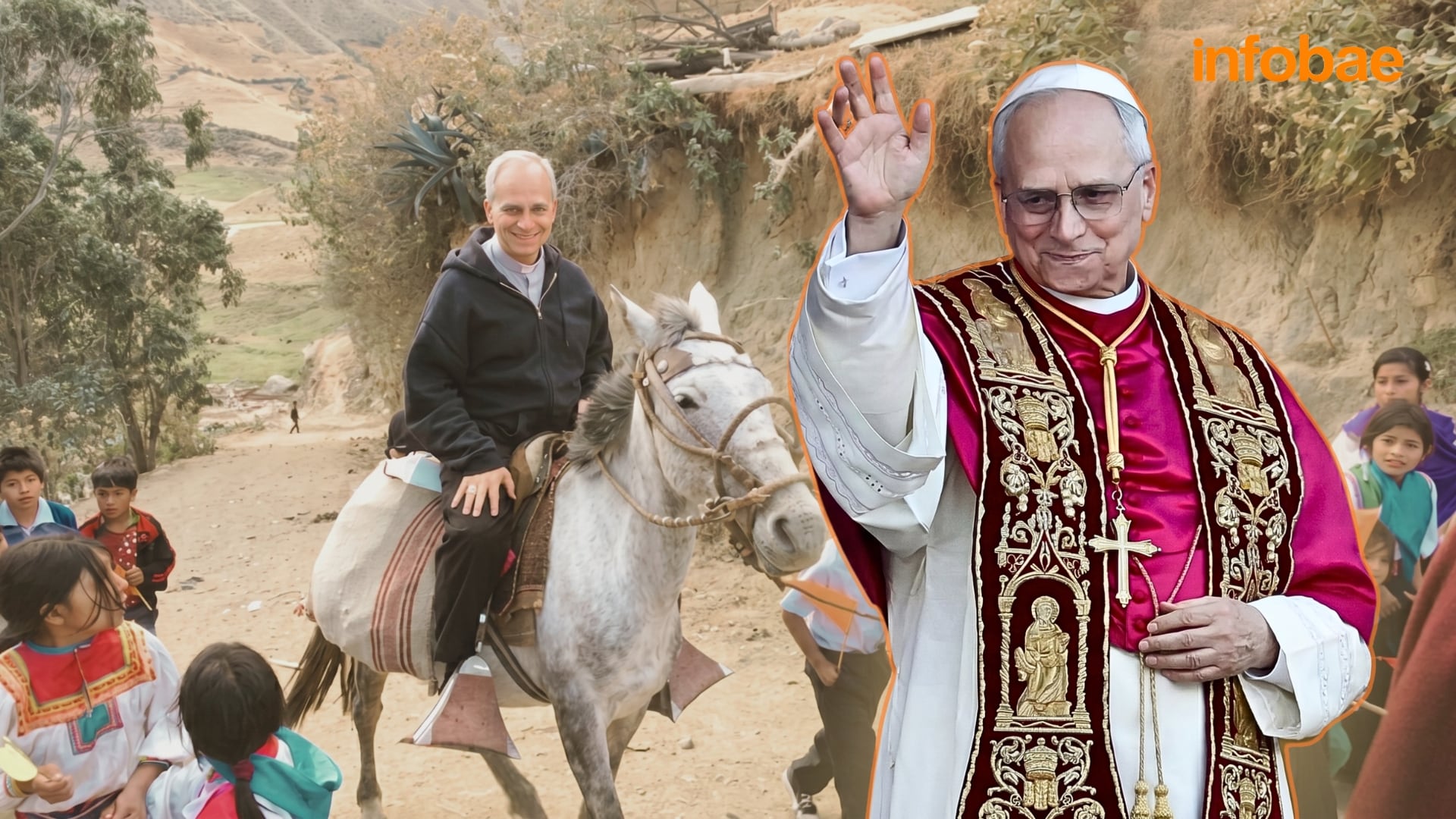 Robert Francis Prevost llegó al Perú en 1985 como misionero agustino; cuarenta años después, el mundo lo conoce como León XIV, el primer papa estadounidense y el primero con nacionalidad peruana en la historia de la Iglesia. (Infobae Perú / Composición)