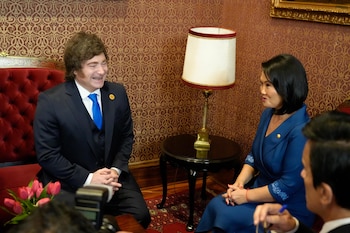 Javier Milei y Keiko Fujimori