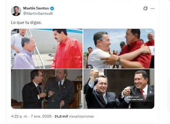 Martín Santos publicó imágenes del