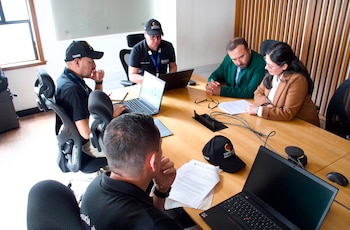 La Contraloría desplegó a la Policía Judicial de la Unidad de Reacción Inmediata para verificar datos fiscales y contractuales y analizar posibles irregularidades - crédito Contraloría