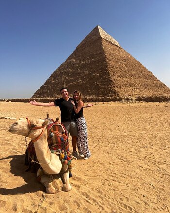 Antonio Sanint con su esposa