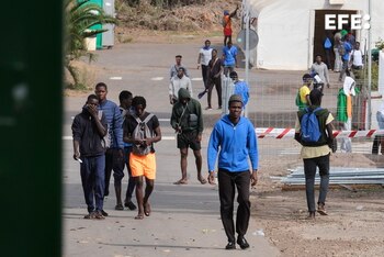 Inmigrantes en el interior del