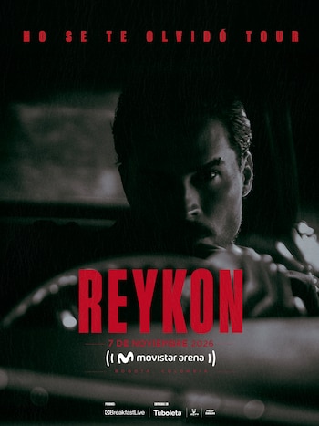 Reykon anunció su regreso a los escenarios con un concierto en el Movistar Arena de Bogotá el 7 de noviembre de 2026 - crédito cortesía Breakfast Live