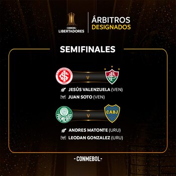 arbitro boca copa libertadores conmebol