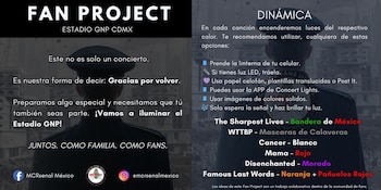 Los fans iluminarán el estadio