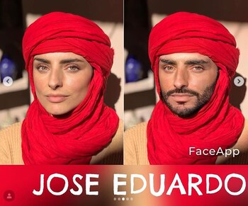 Así mostró su parecido con