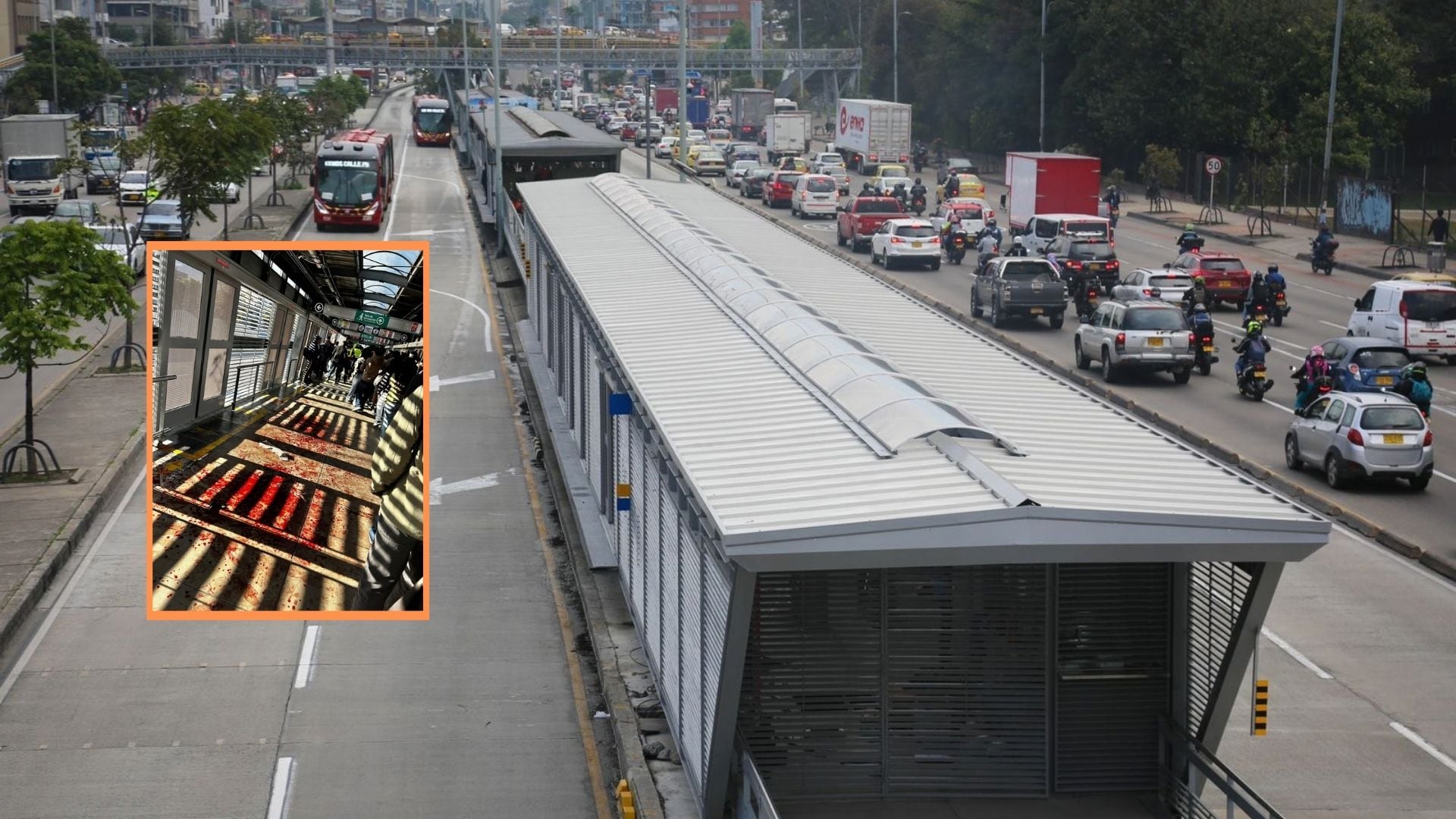 Riña en estación de TransMilenio deja dos heridos y un capturado