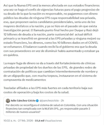 El mensaje de Petro sirvió