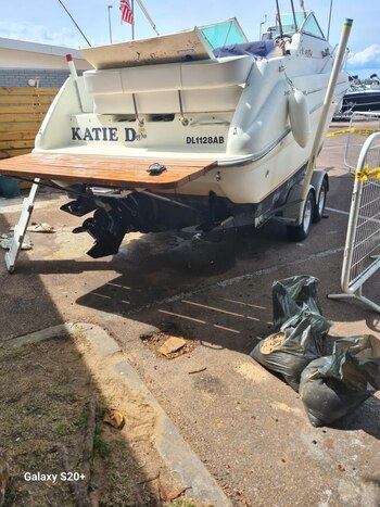 El motor de una embarcación