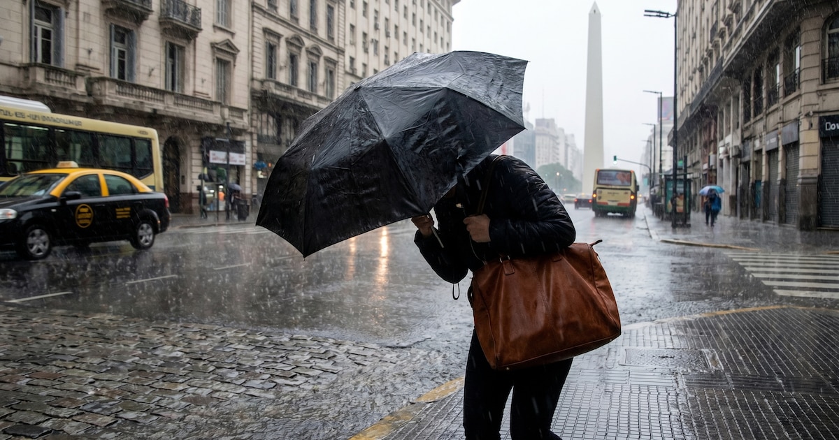 Alerta naranja en el AMBA y avisos meteorológicos en casi todo el país por tormentas y vientos