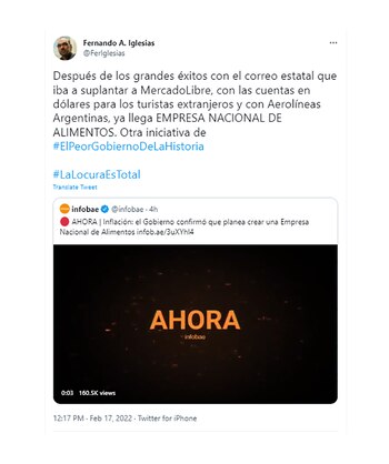 Fernando Iglesias y su lectura