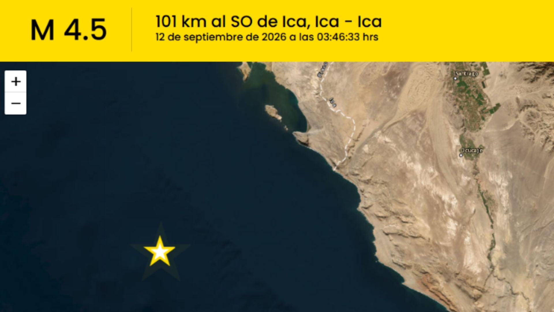 Sismo en Ica