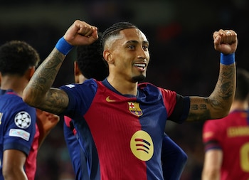 Raphinha es el máximo goleador