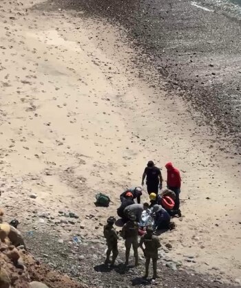 El cuerpo del joven fue