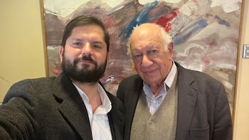 Gabriel Boric con Ricardo Lagos
