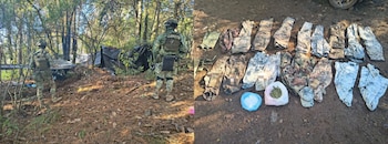 Uno de los narcocampamentos inhabilitados