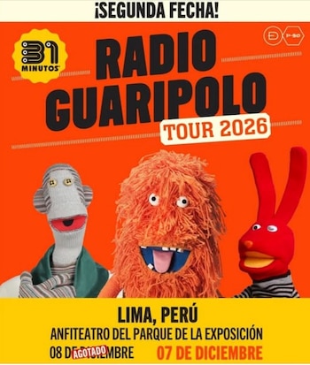 31 Minutos confirma nueva fecha en Lima tras el sold out de su primer concierto. Captura: Joinnus.