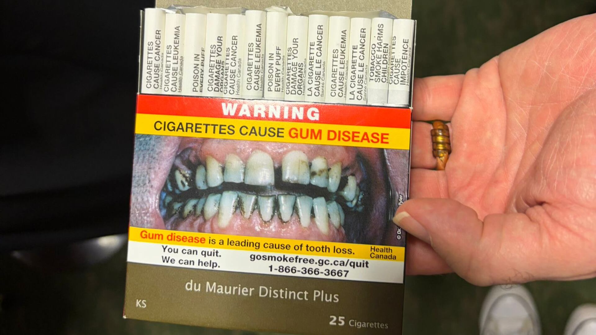 Cajetilla de cigarros en Canadá. | Fernanda López-Castro