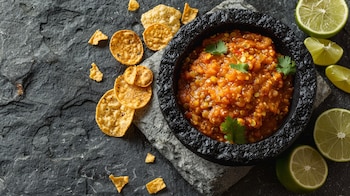 Salsa espesa y brillante de