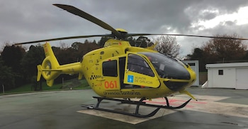 Helicóptero medicalizado, imagen de archivo. (Urxencias Sanitarias Galicia)