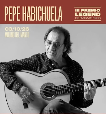 04/10/2026 Las XIII Jornadas de Guitarra Española Cervezas 1906 homenajean a Pepe Habichuela.
Las XIII Jornadas de la Guitarra Española Cervezas 1906, patrocinadas por SON Estrella Galicia, han vuelto a reunir a grandes nombres de la guitarra española y flamenca en un evento marcado por el homenaje al recientemente fallecido Pepe Habichuela.
CULTURA
MOLINO DEL MANTO