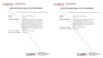 Las fichas de detenciones no revelaron el estado donde se realizó el operativo. Crédito: RND