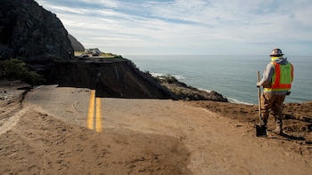 Las impresionantes imágenes del colapso