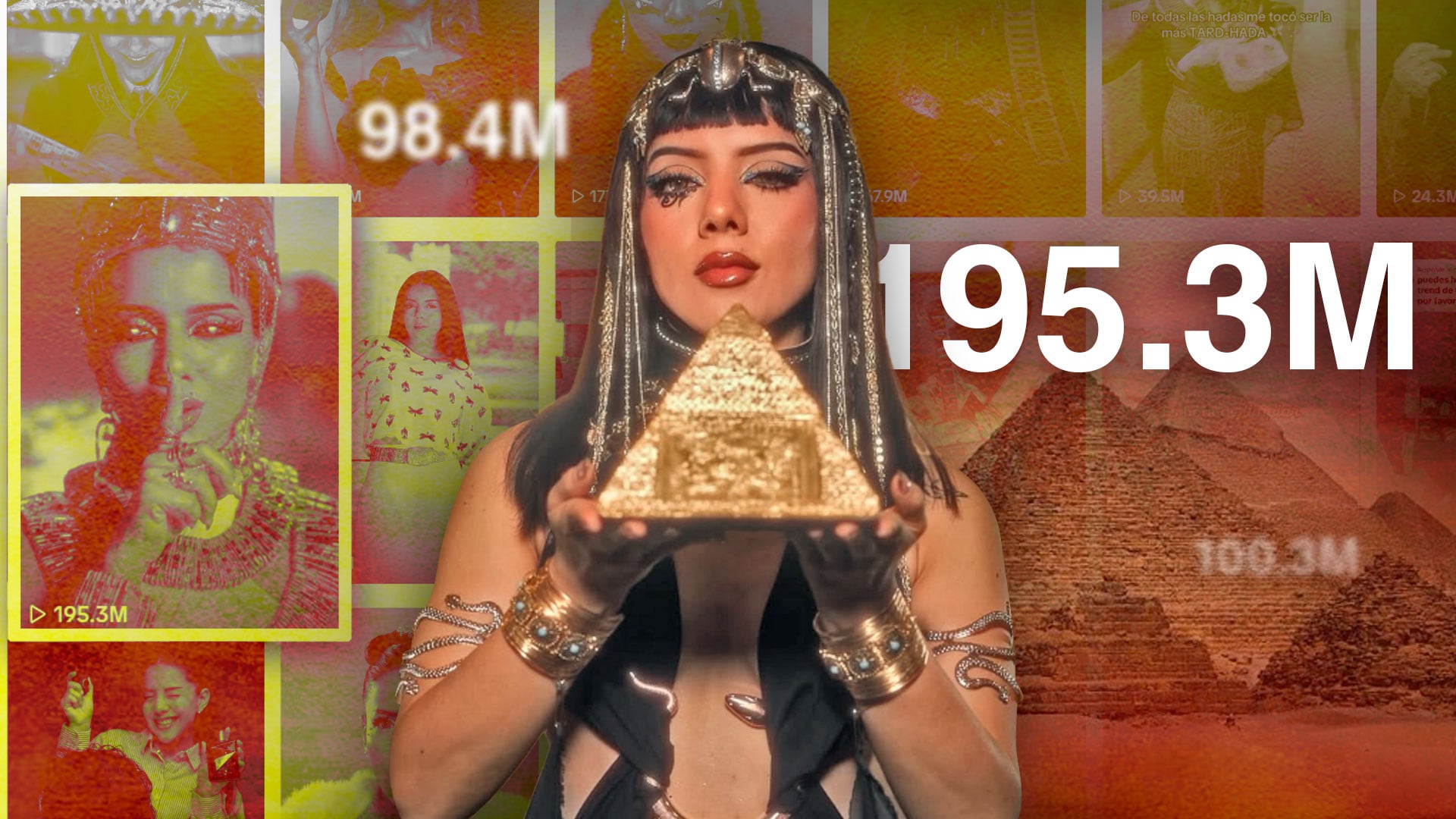Su transformación en la reina del Nilo ha sido vista por millones y podría convertirse en el video más popular en la historia de la plataforma. (Ilustración: Jovani Pérez)