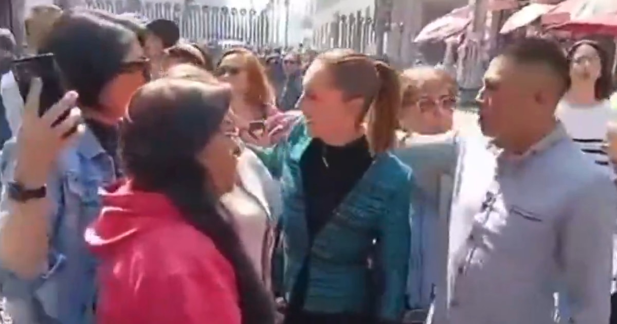 Vídeo deles assediando Claudia Scheinbaum no Centro Histórico Vídeo deles assediando Claudia Scheinbaum no Centro Histórico