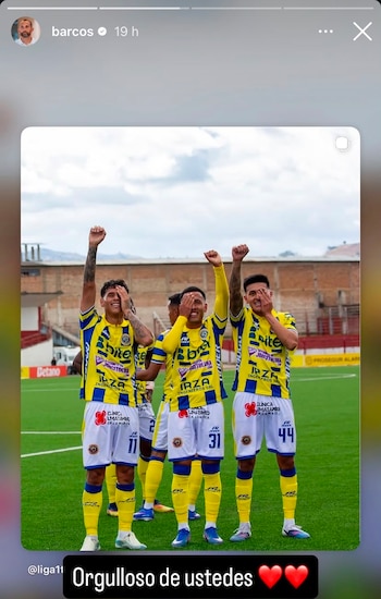 Hernán Barcos reaccionó con agradecimiento al gesto de FC Cajamarca. - Crédito: @barcos