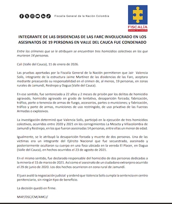 El expediente judicial también relacionó