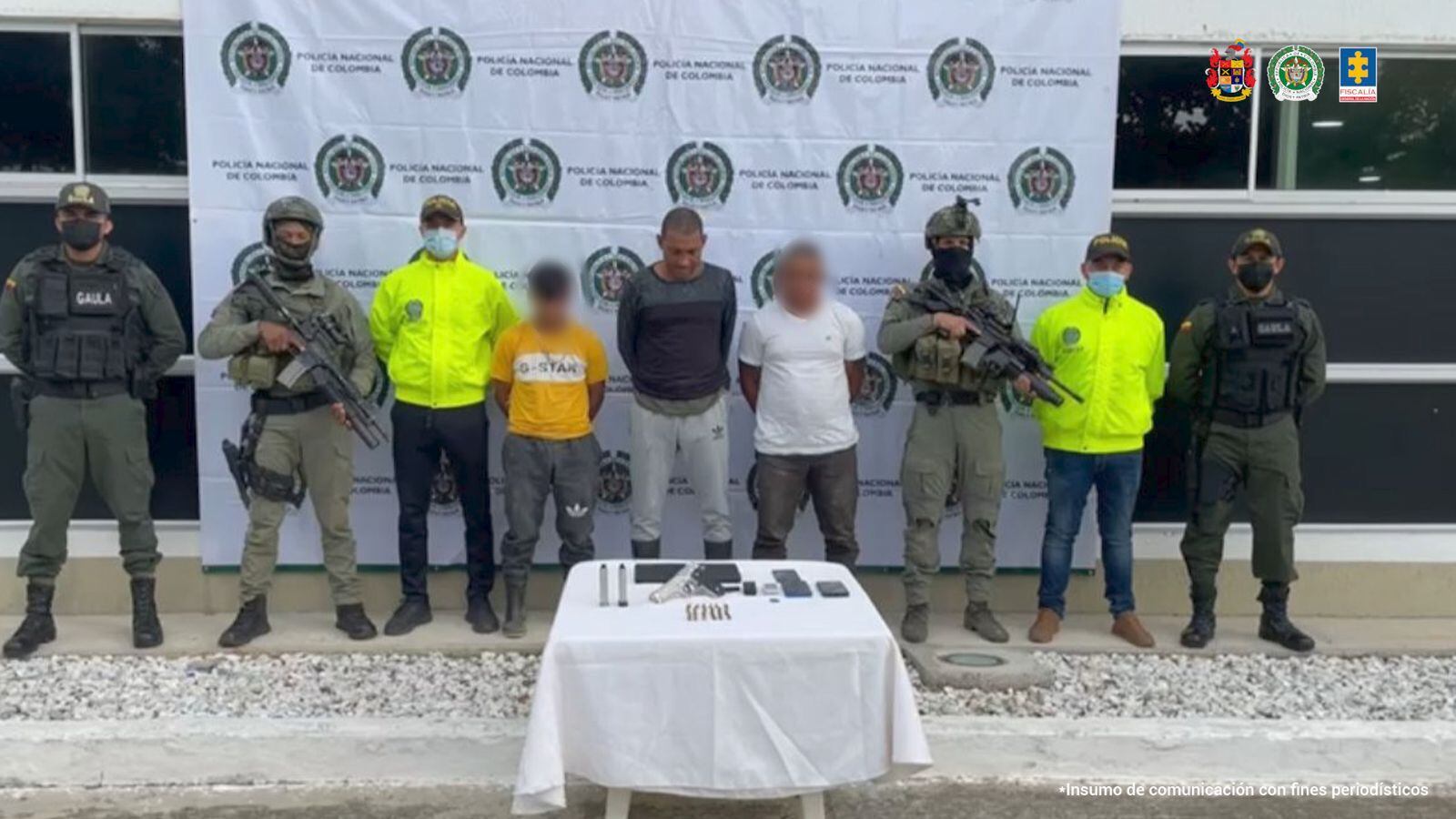 Los 30 homicidios se efectuaron en tres de los departamentos de la región Caribe colombiana - crédito Fiscalía General de la Nación
