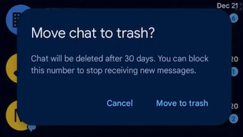 Usuarios de Android podrán acceder a una papelera de mensajes borrados. (9to5google)