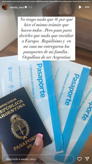 Wanda Nara subió la foto