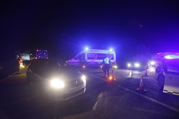 Llegada de efectivos de emergencias