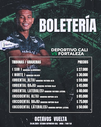 Esta es la boletería para