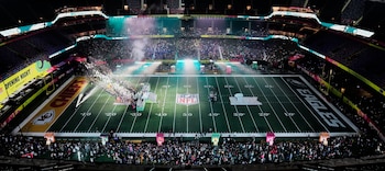 Los jugadores de los Eagles