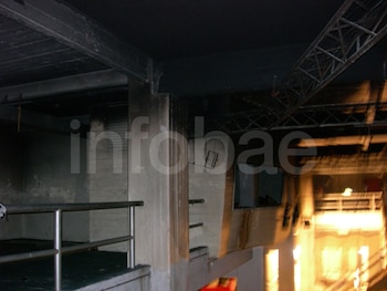 El cielorraso de Cromañon, quemado