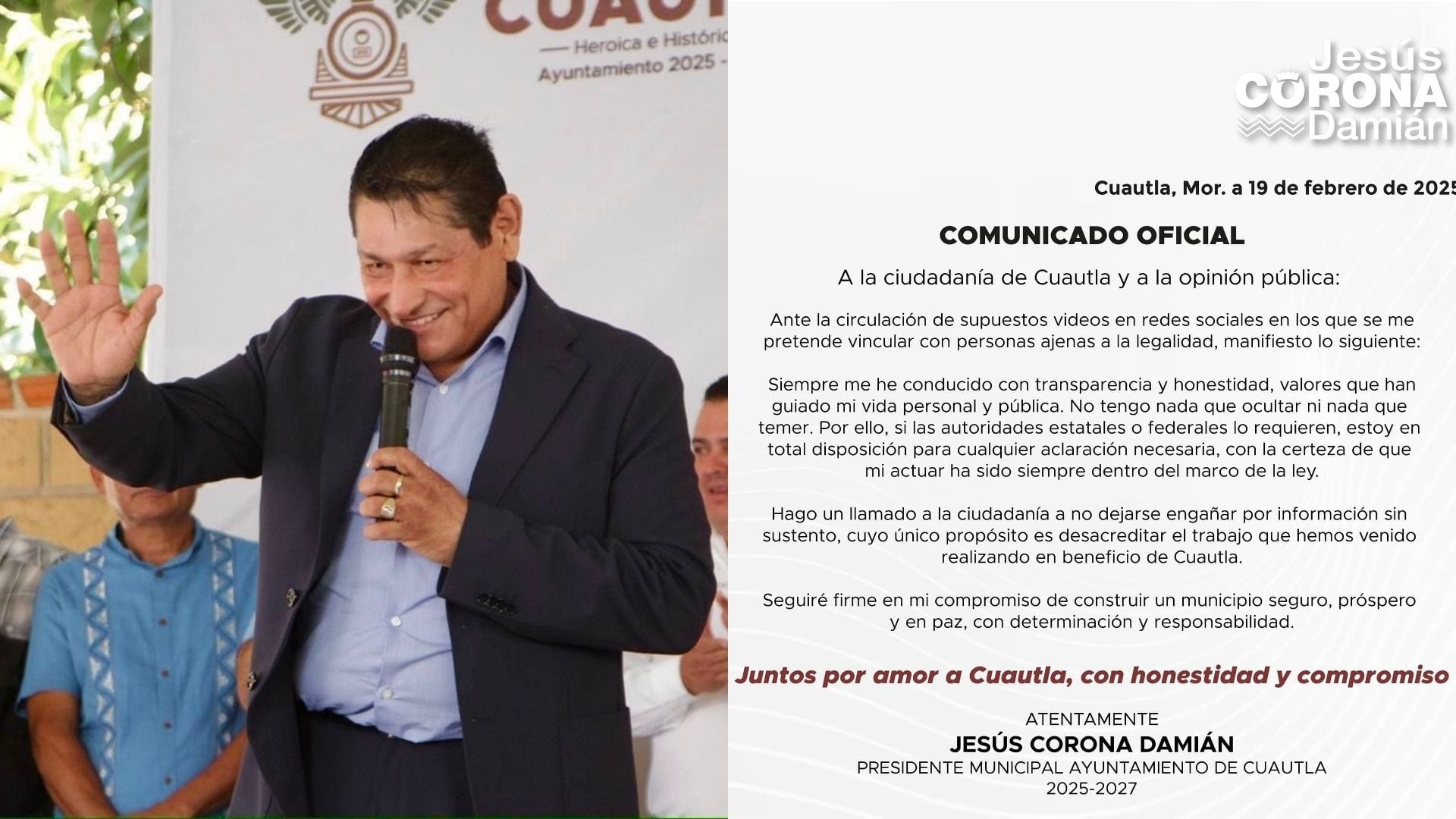 Foto: Facebook / Jesús Corona