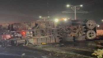 El choque del tráiler que