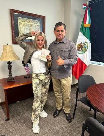 La luchadora austriaca ya sacó