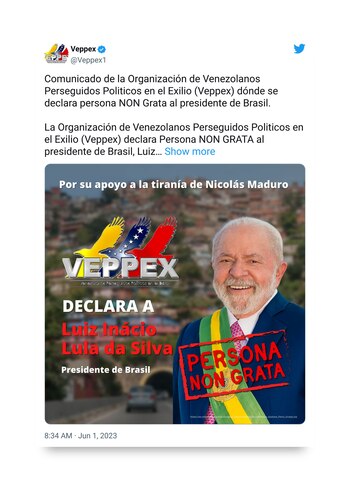 El tuit de Veppex