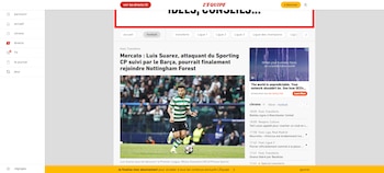 El diario francés detalló que el Nottingham Forest de la Premier League de Inglaterra está interesado en el atacante colombiano-crédito L'Equipe